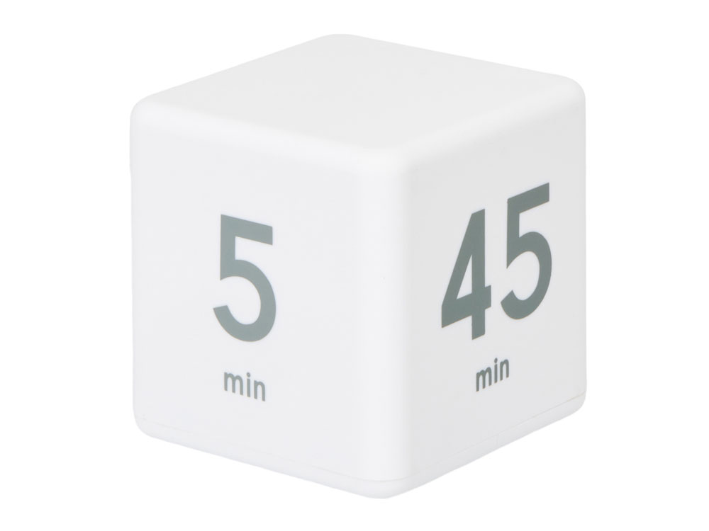 Таймер для тайм-менеджмента Time Capsule на 5-15-25-45 минут, софт-тач, белый-1