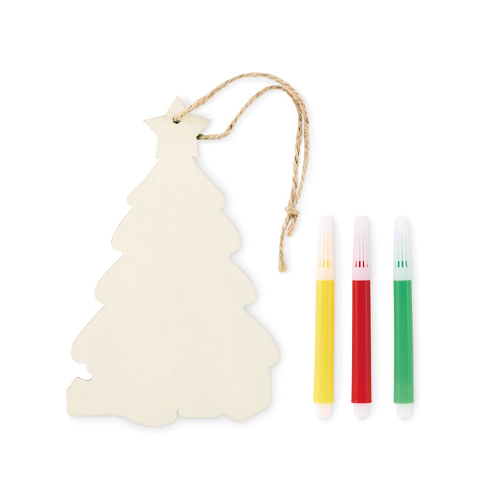 Елочка раскраска, древесный-2