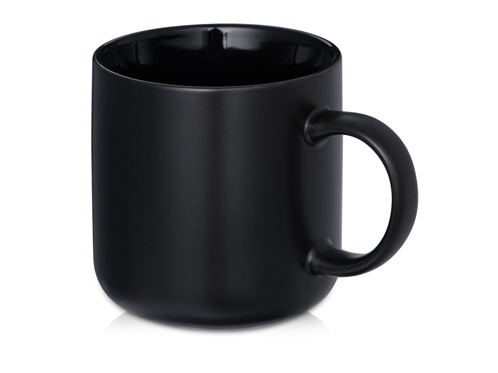 Кружка матовая Rita, 410мл, черный-0