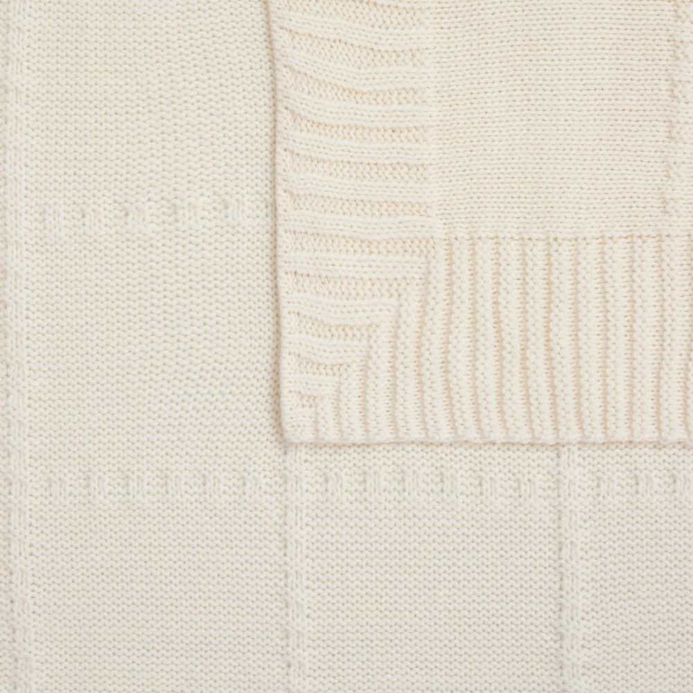 Плед Quadrisma, белый (молочный)-3