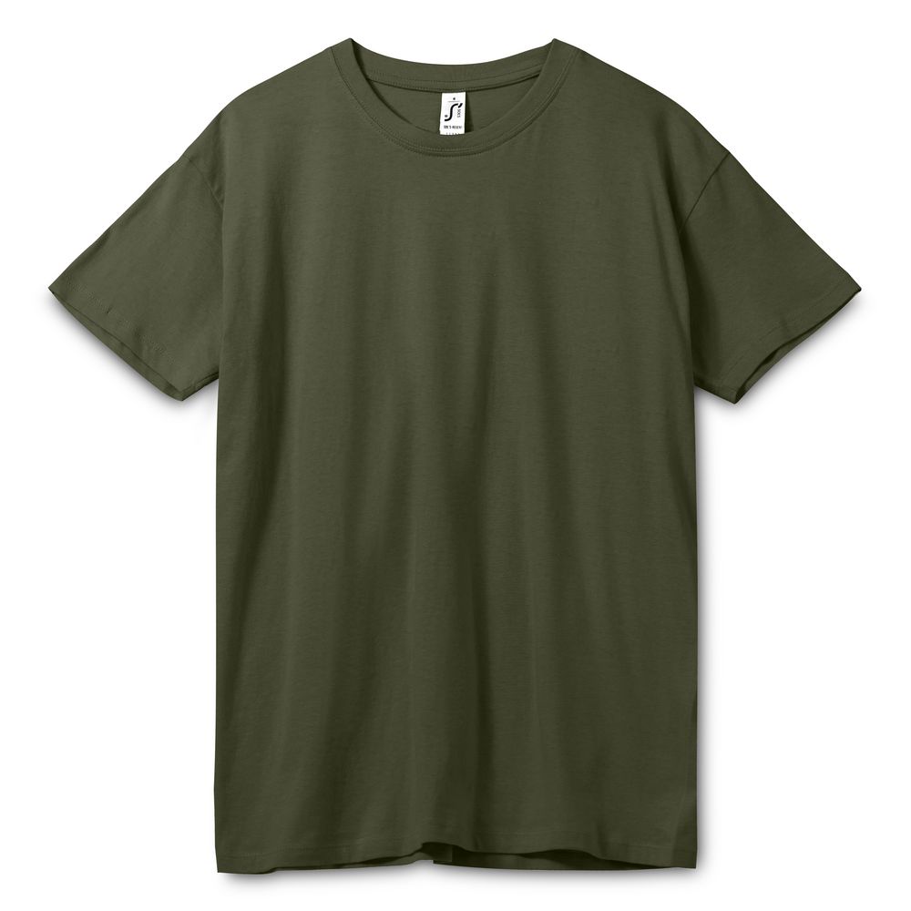 Футболка унисекс Regent 150, темный хаки-0