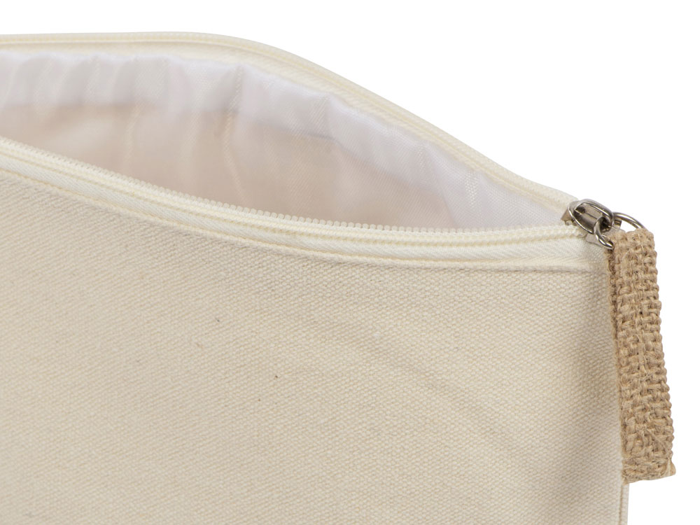 Косметичка Jute из хлопка и джута, натуральный-5