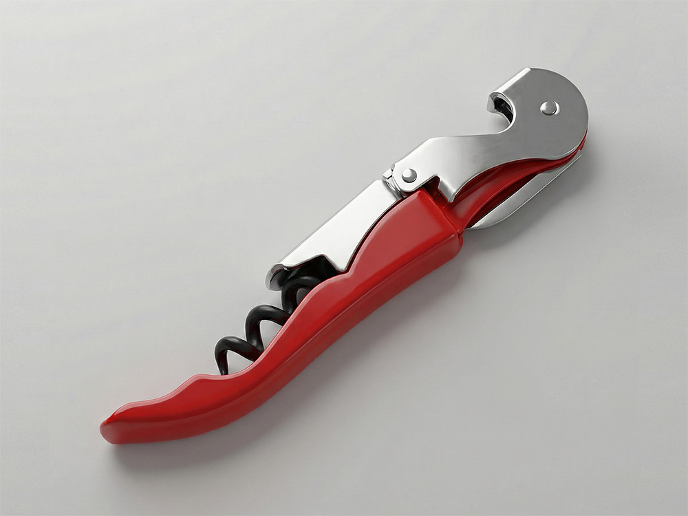 PULLTAPS BASIC FIRE RED/Нож сомелье Pulltap's Basic, красный-0
