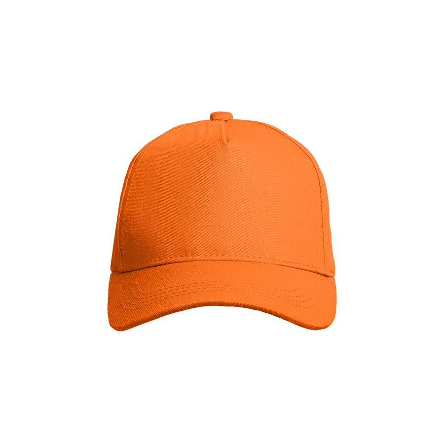 Бейсболка VALLEY, 5 клиньев, металлическая застежка, оранжевый-4