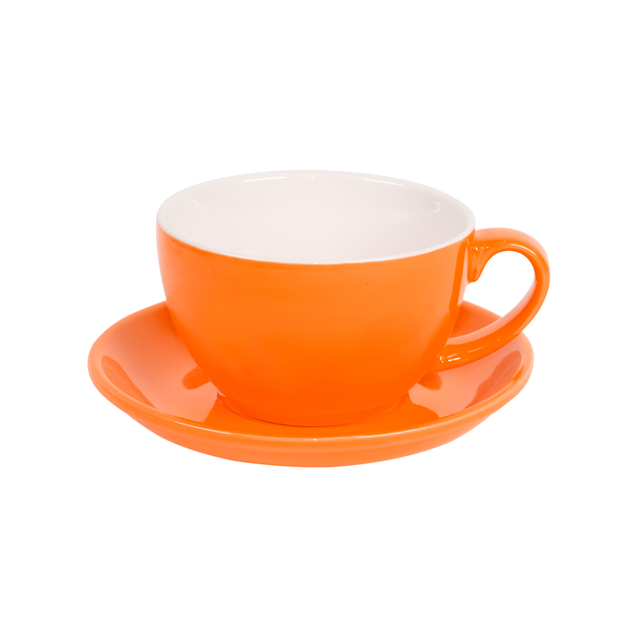 Чайная/кофейная пара CAPPUCCINO, оранжевый-0