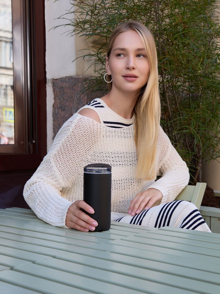 Термостакан Voima, черный-3