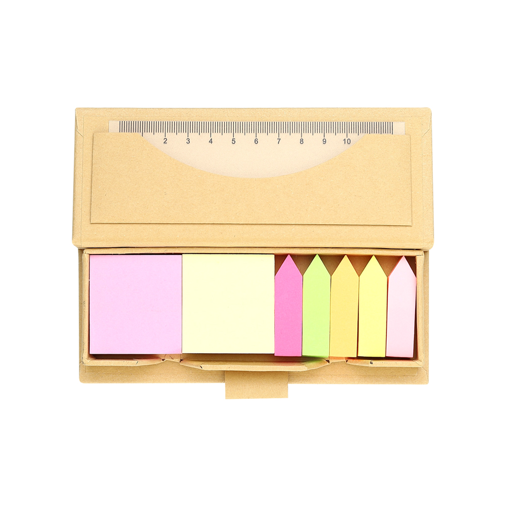 Набор цветных бумажных стикеров Boxer, Светло-коричневый-1