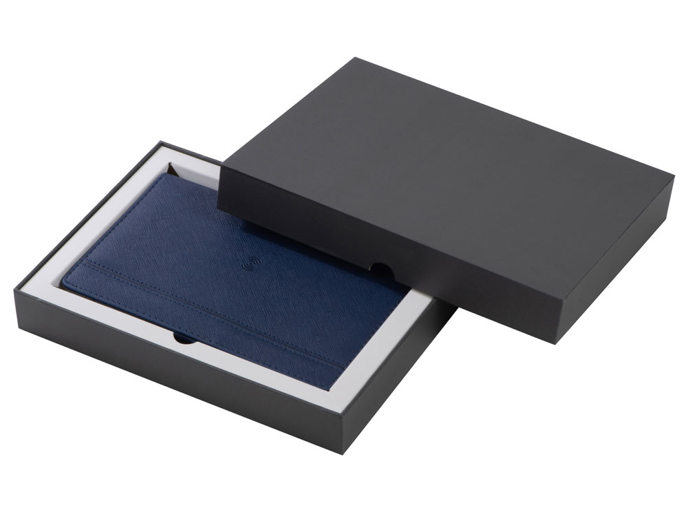 Органайзер с функцией беспроводной зарядки Manner, 5000 mah, темно-синий-11