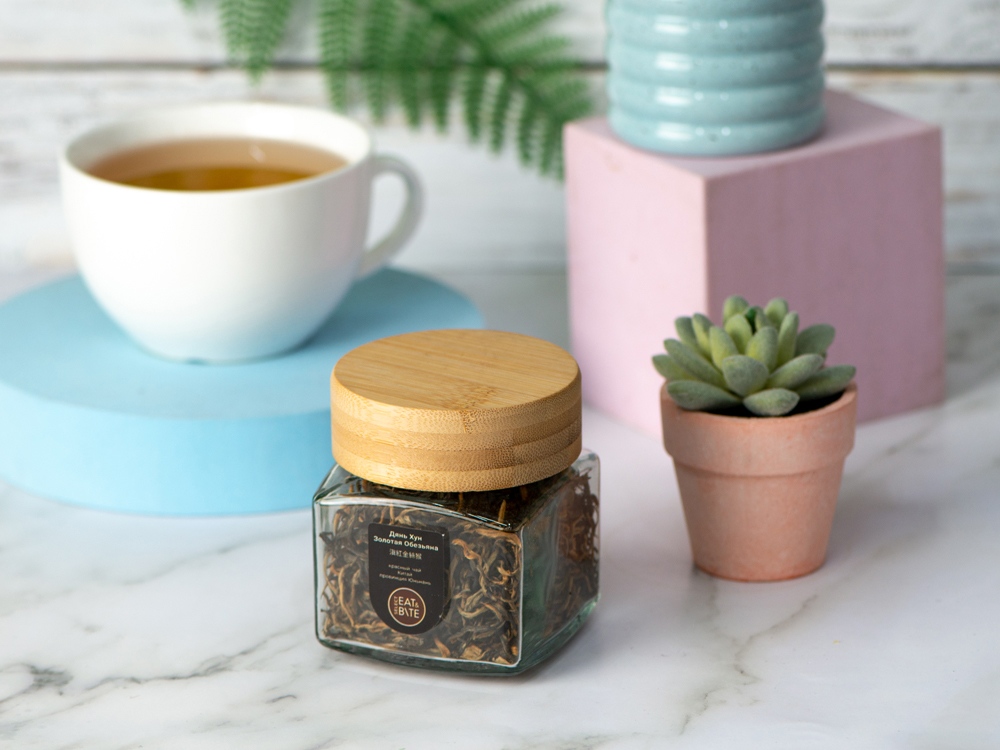 Чай красный, серия Ceremony, Жянь хун (золотая обезьяна), стеклянная банка-4