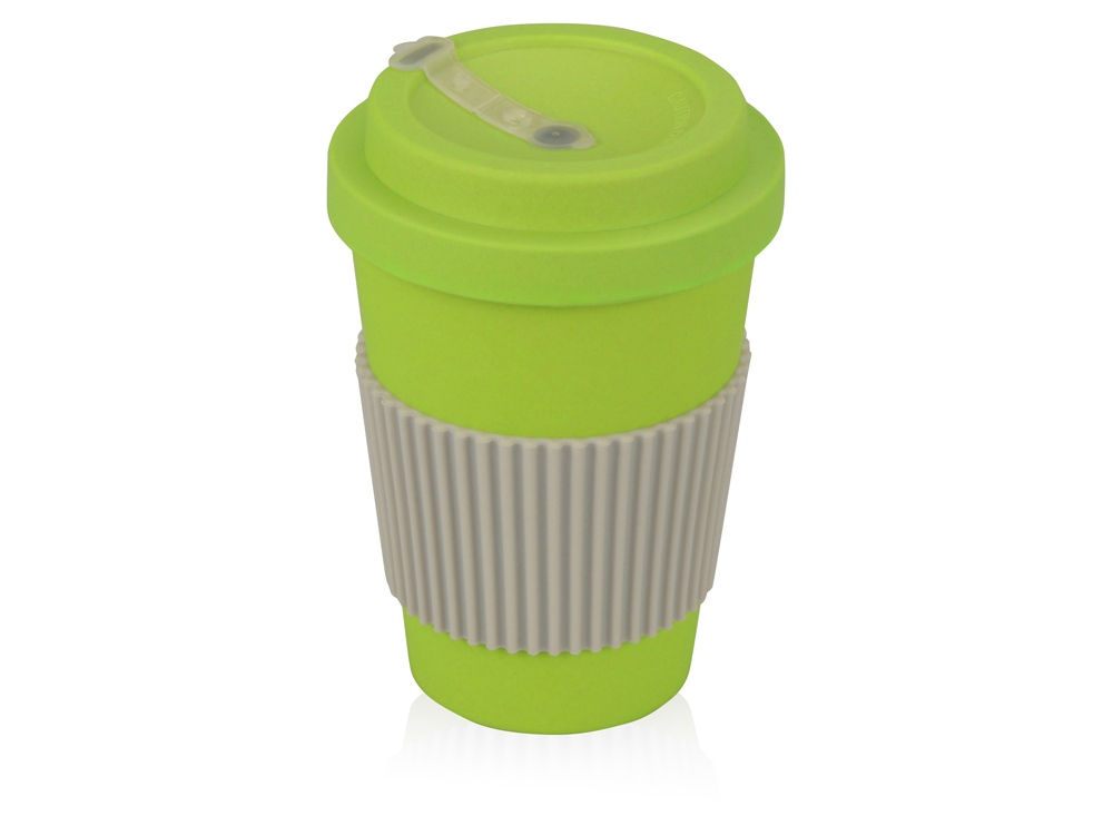 Термокружка Muffin из натуральных волокон, зеленое яблоко-0