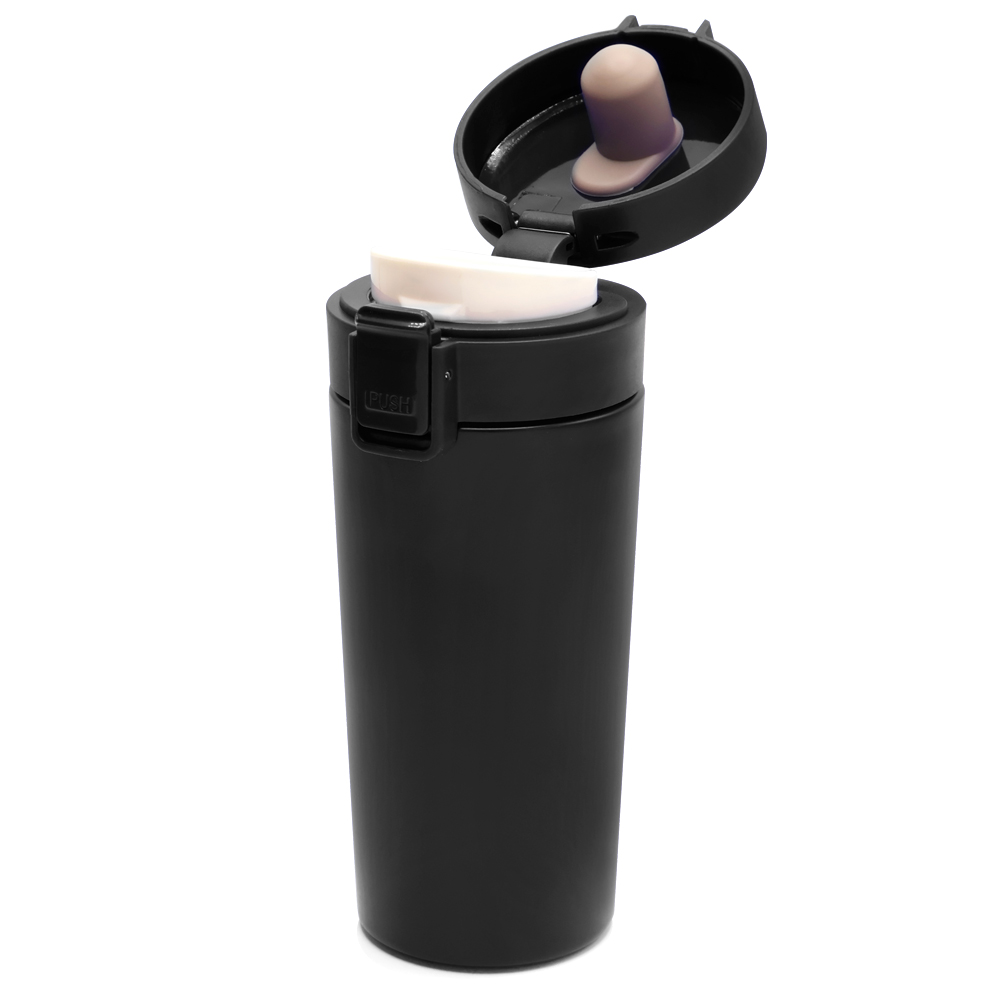 Термокружка Amatto, Черный полуматовый-2