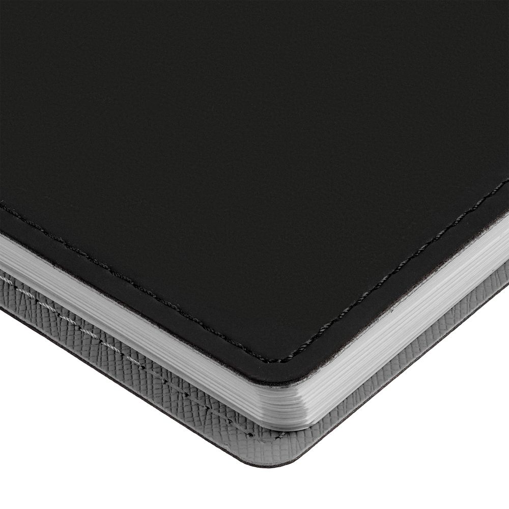 Ежедневник Spring Shall, недатированный, черный с серым-3