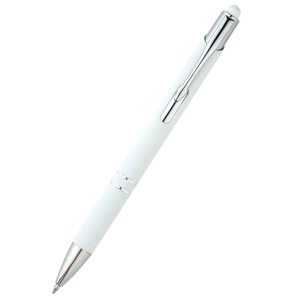 Ручка металлическая Ingrid софт-тач, Белый-1