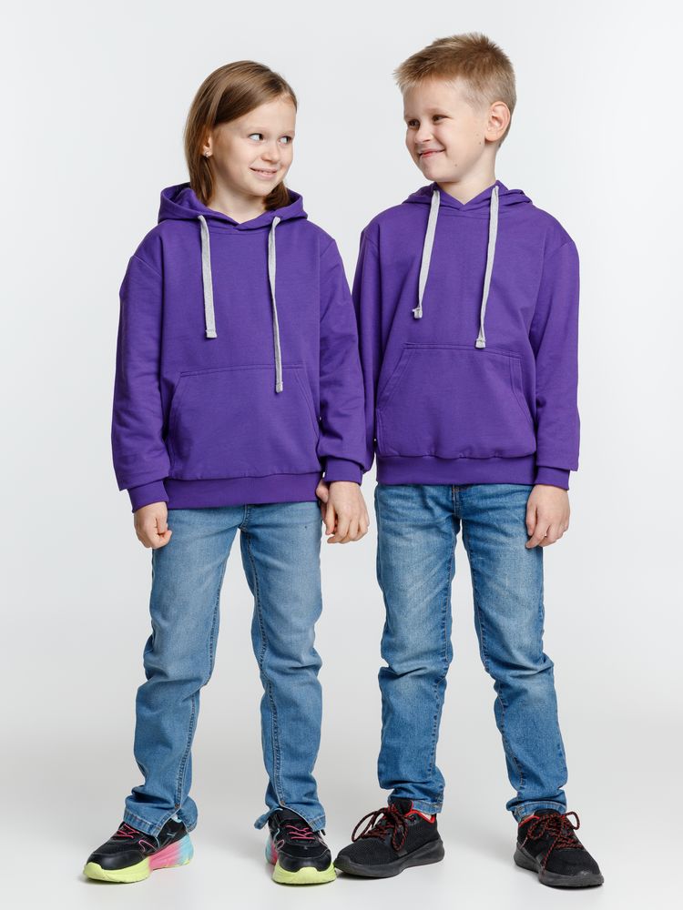 Толстовка с капюшоном детская Kirenga Kids, фиолетовая-4