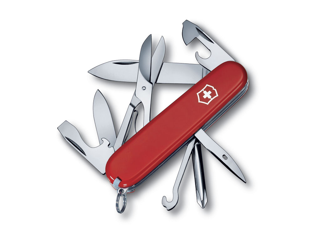 Нож перочинный VICTORINOX Super Tinker, 91 мм, 14 функций, красный-0