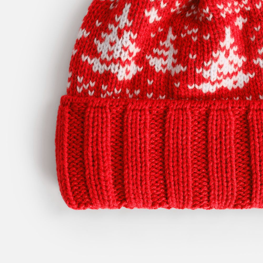 Шапка Holidale, красная с молочным-2