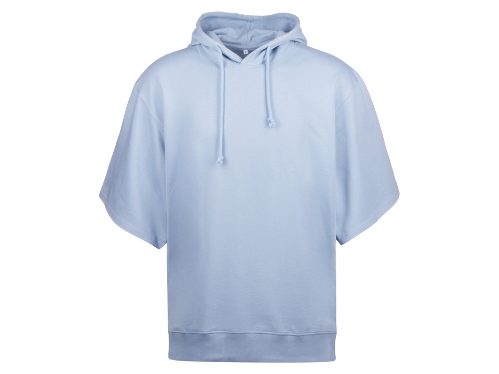 Худи оверсайз с коротким рукавом Warsaw унисекс, небесно-голубой-10