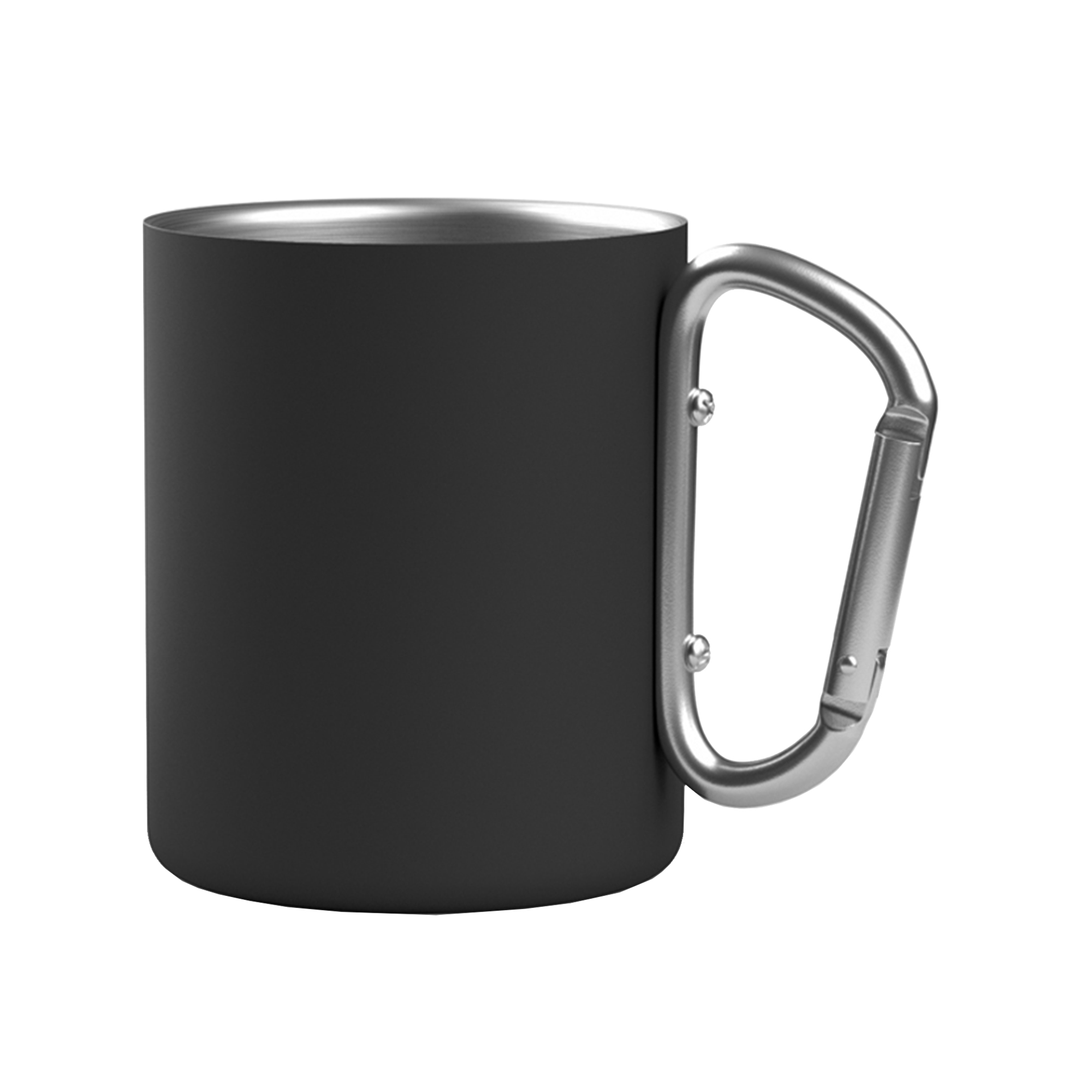 Кружка с карабином "Юта" 300 мл, покрытие soft touch-0