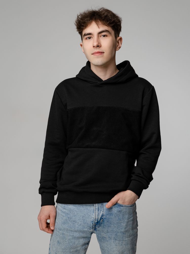 Худи унисекс Patch Catcher со вставкой из липучки, черное-6