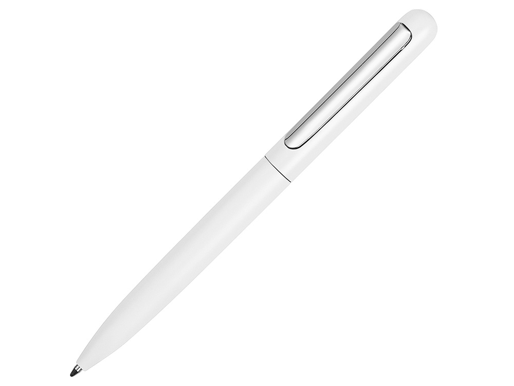 Ручка металлическая шариковая Skate с матовым покрытием, белый-0