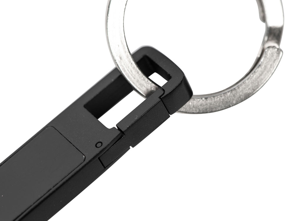 USB 2.0- флешка на 32 Гб c подсветкой логотипа Hook LED, темно-серый, белая подсветка-4