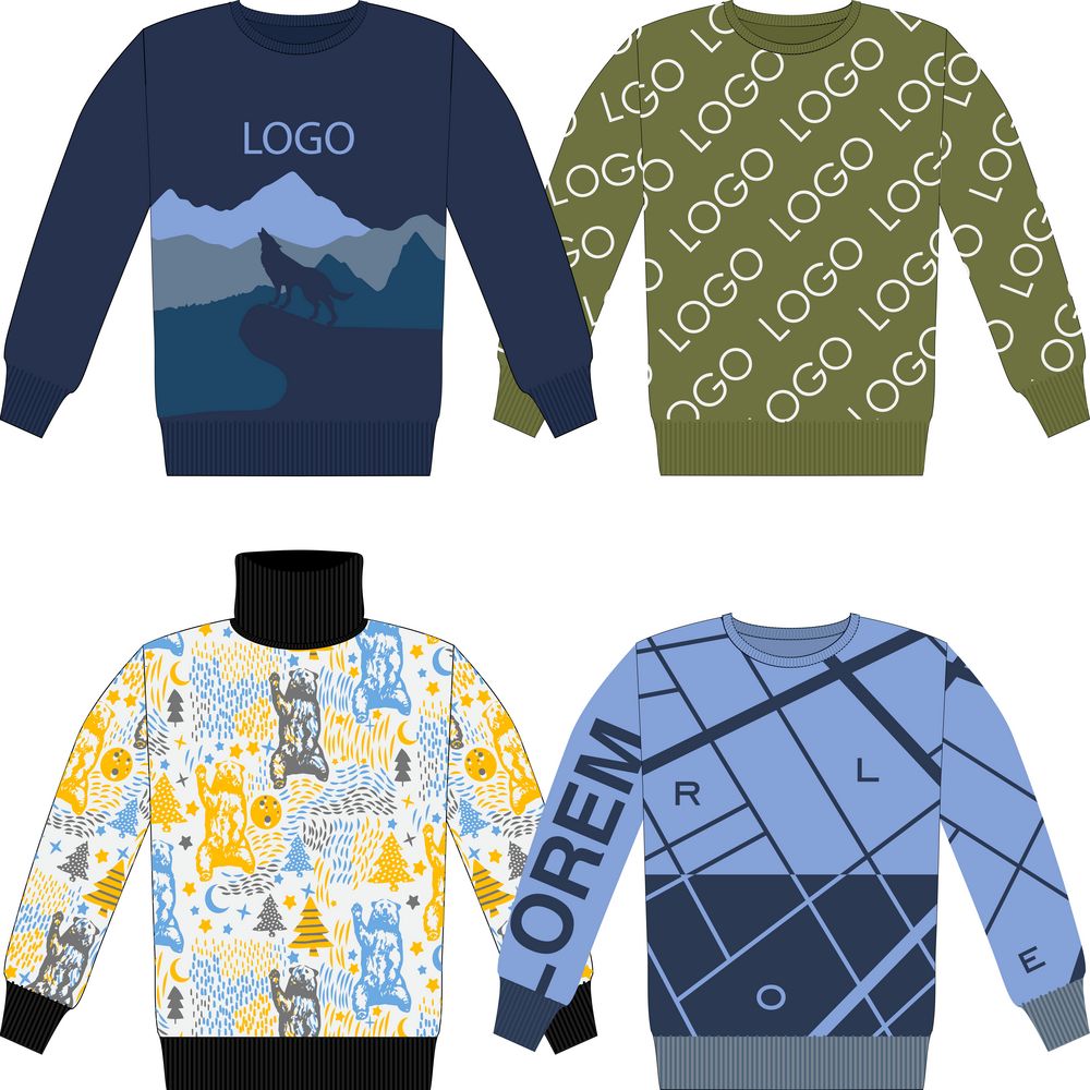 Свитер на заказ Tricksy Net, полушерсть-1