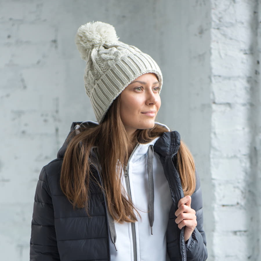 Шапка VOGUE,  темно-серый, верх: 100% акрил, подкладка: 100% полиэстер, темно-серый-3