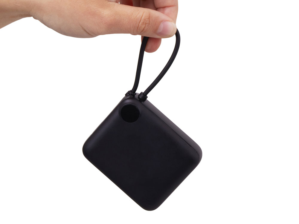 Внешний аккумулятор со встроенным кабелем Liri, QC/PD, 10000 мАч, черный-9