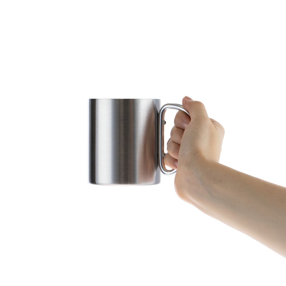 Кружка Trek, с серебристой ручкой-карабином-3