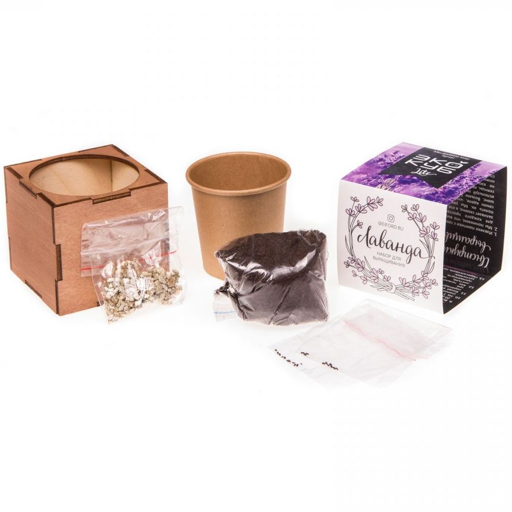 Набор для выращивания «Экокуб Lite», лаванда-3