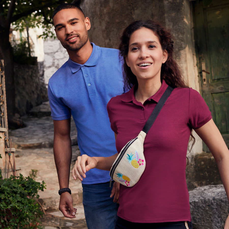 Рубашка поло мужская 65/35 POLO 180, синий-1