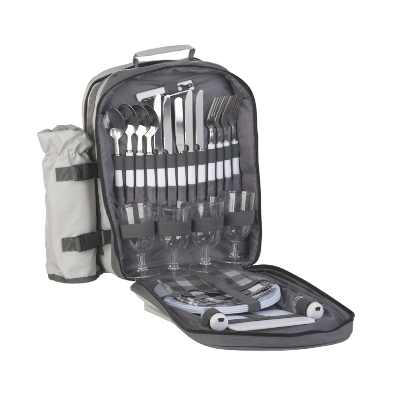 Набор для пикника "Дания" на 4 персоны с холодильным отделением-0