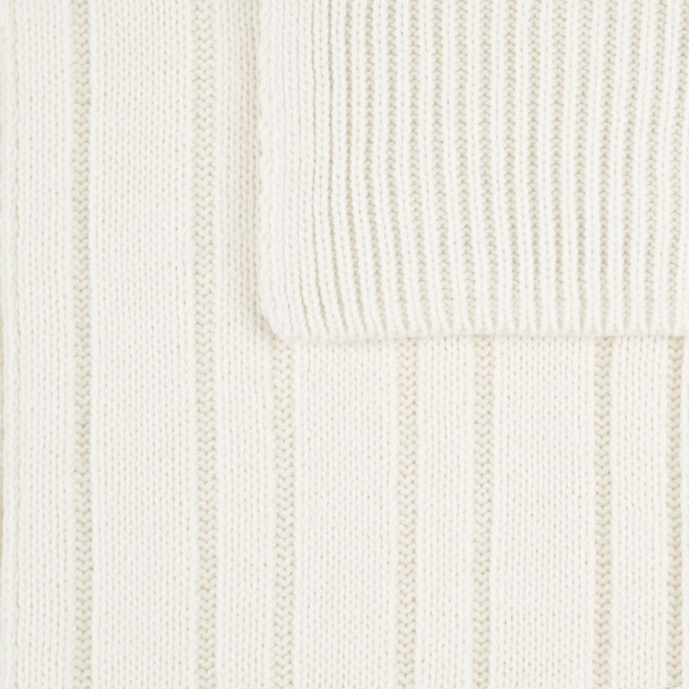 Шарф Knit Beat, белый (молочный)-3