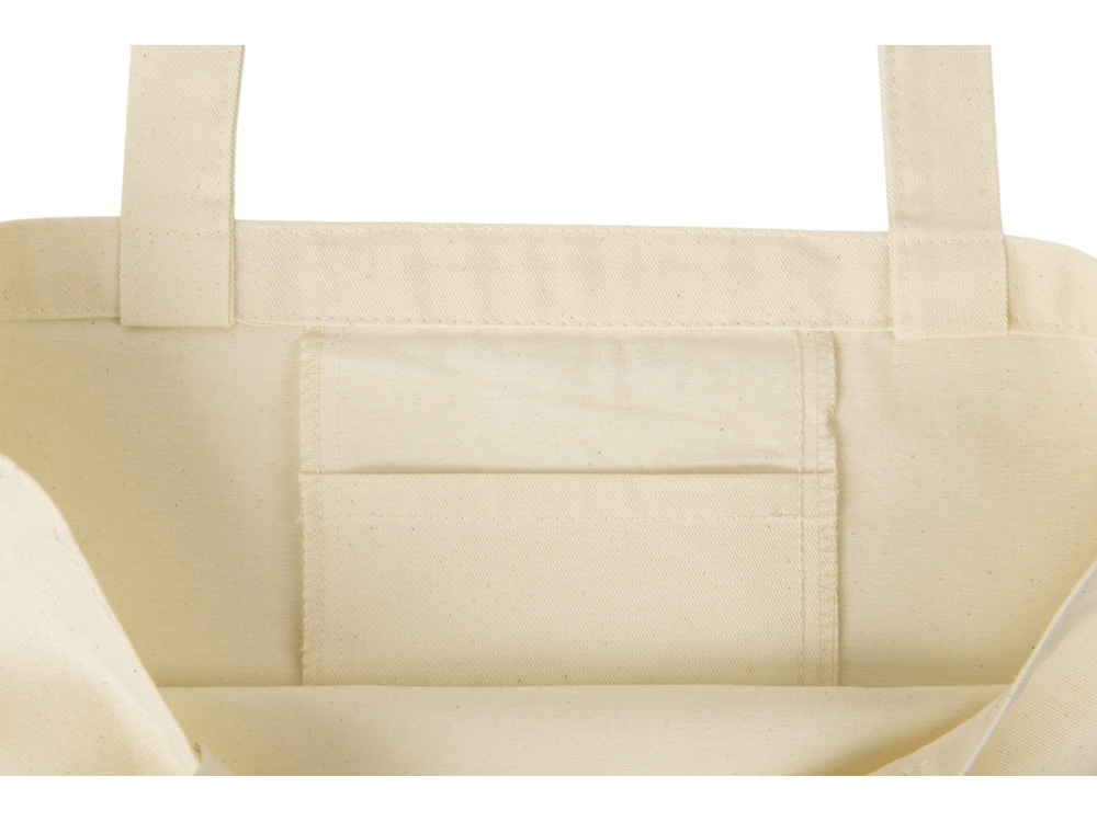 Сумка с широким дном и боками, натуральный-6