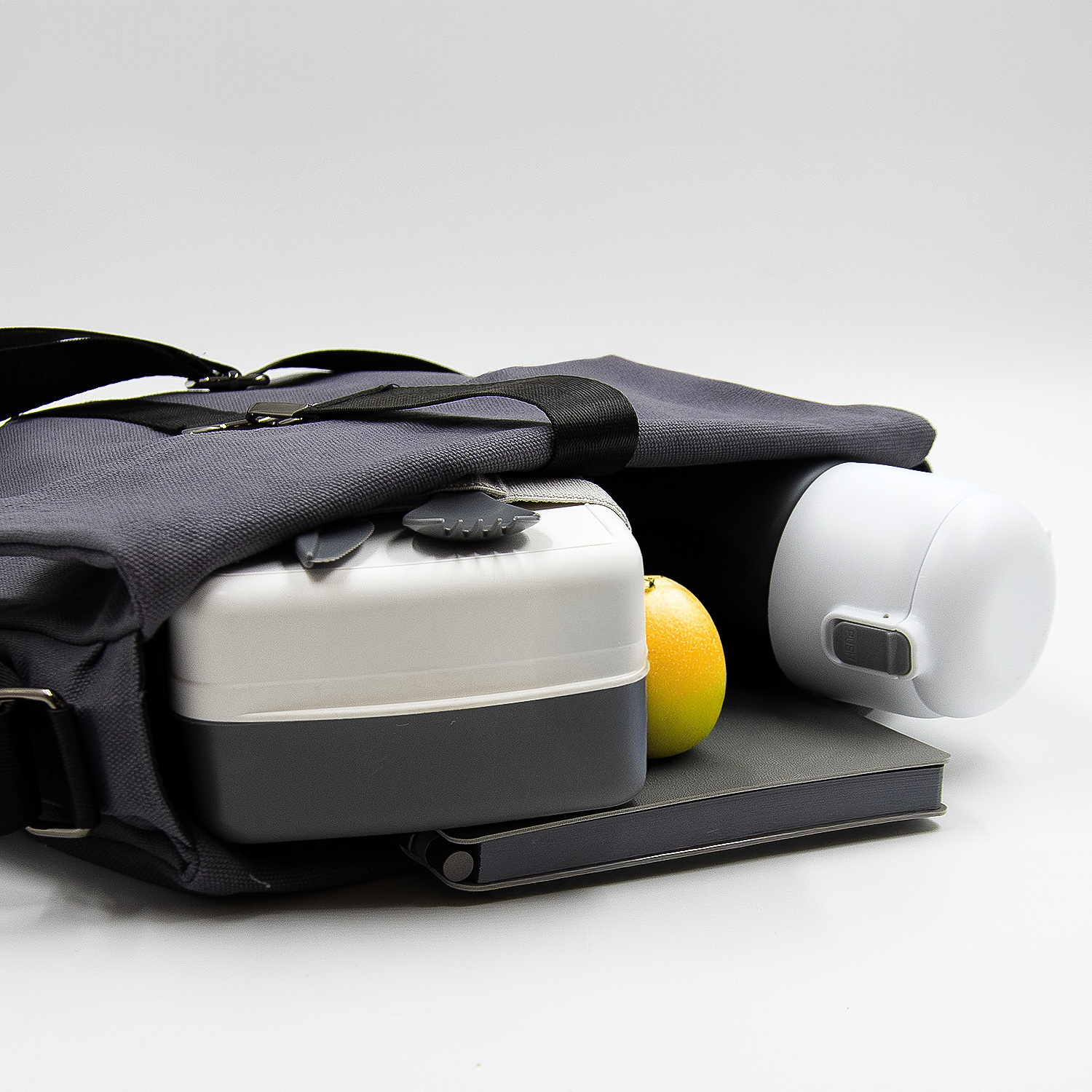 Шоппер Superbag Companion (серый с черным)-7