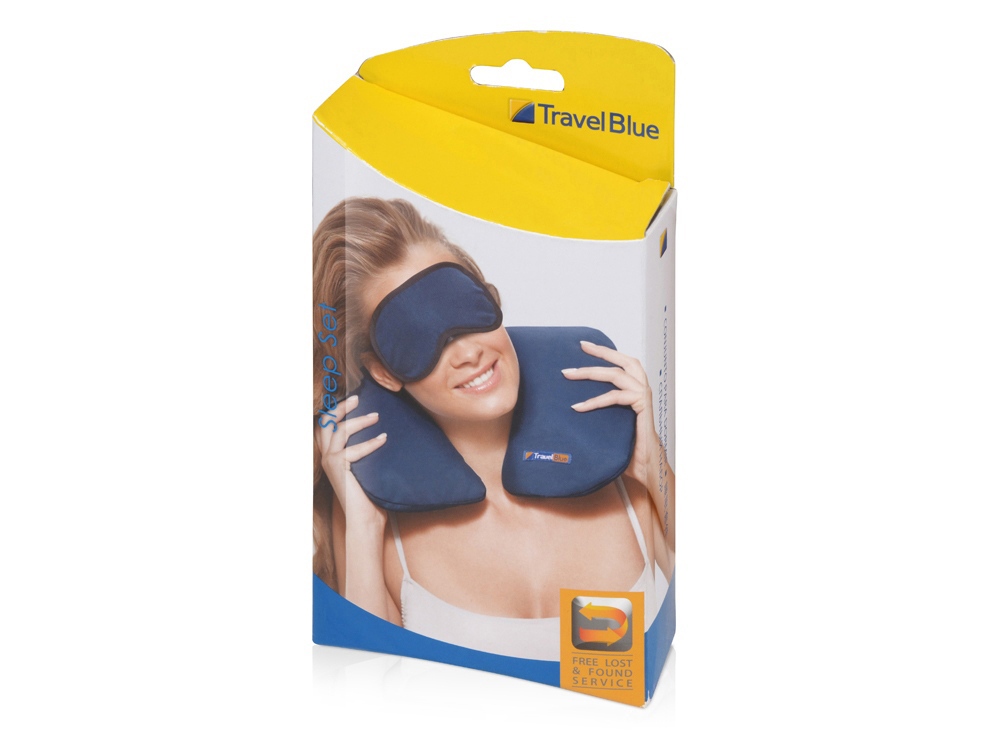 Набор дорожный Travel Blue Sleep Set, синий-16