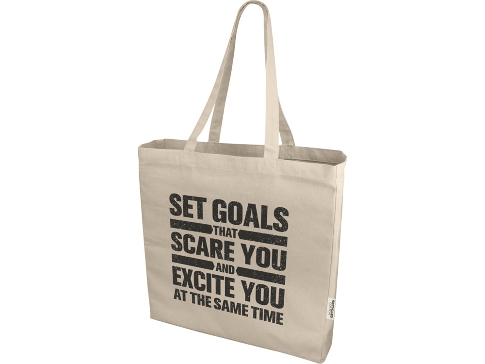 Odessa эко-сумка из переработанных материалов 220 г/м² - Натуральный-6