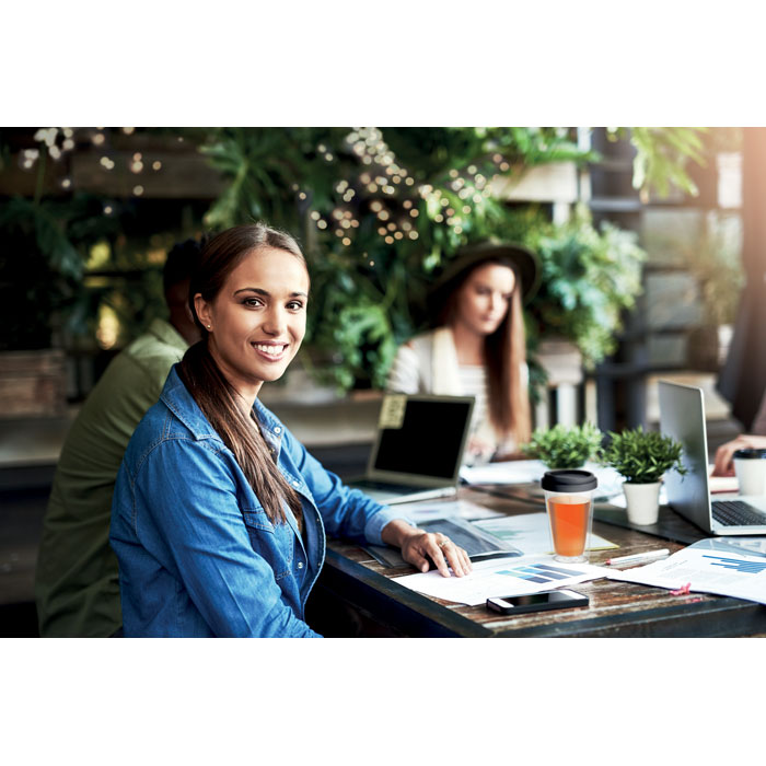 Термокружка стеклянная, черный-12