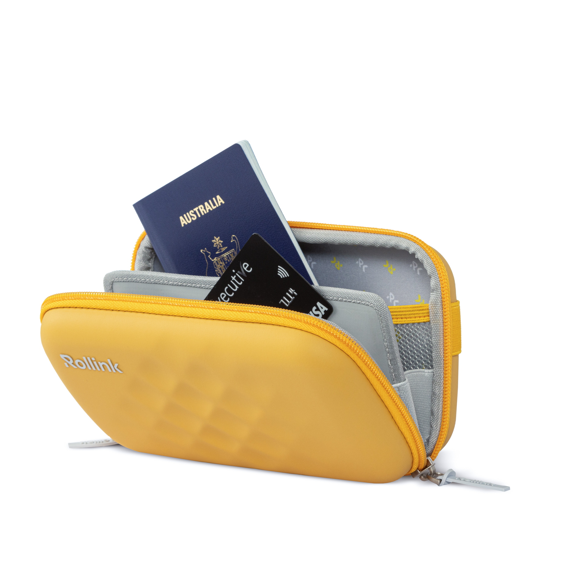 Дорожная сумочка Rollink Mini Bag Tour 21x12x6 см, желтая-5