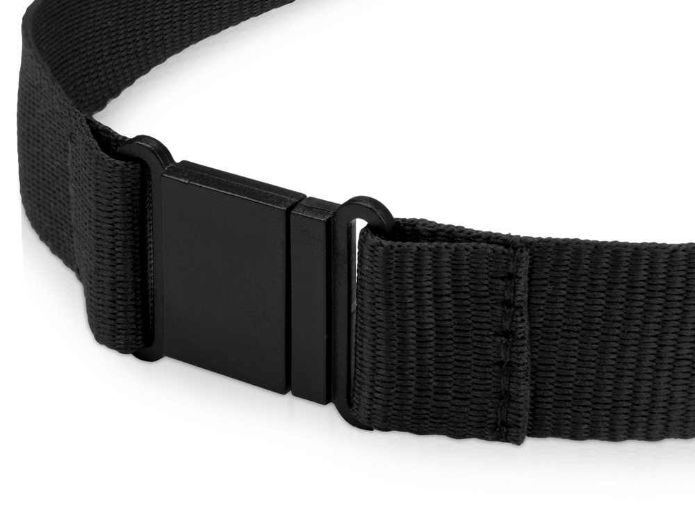 Ланьярд с карабином и замком безопасного разрыва, черный-2