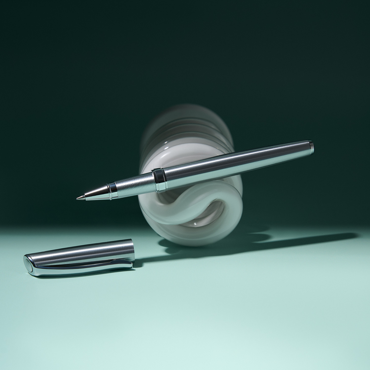 Ручка-роллер Орион (Orion), серебро-7