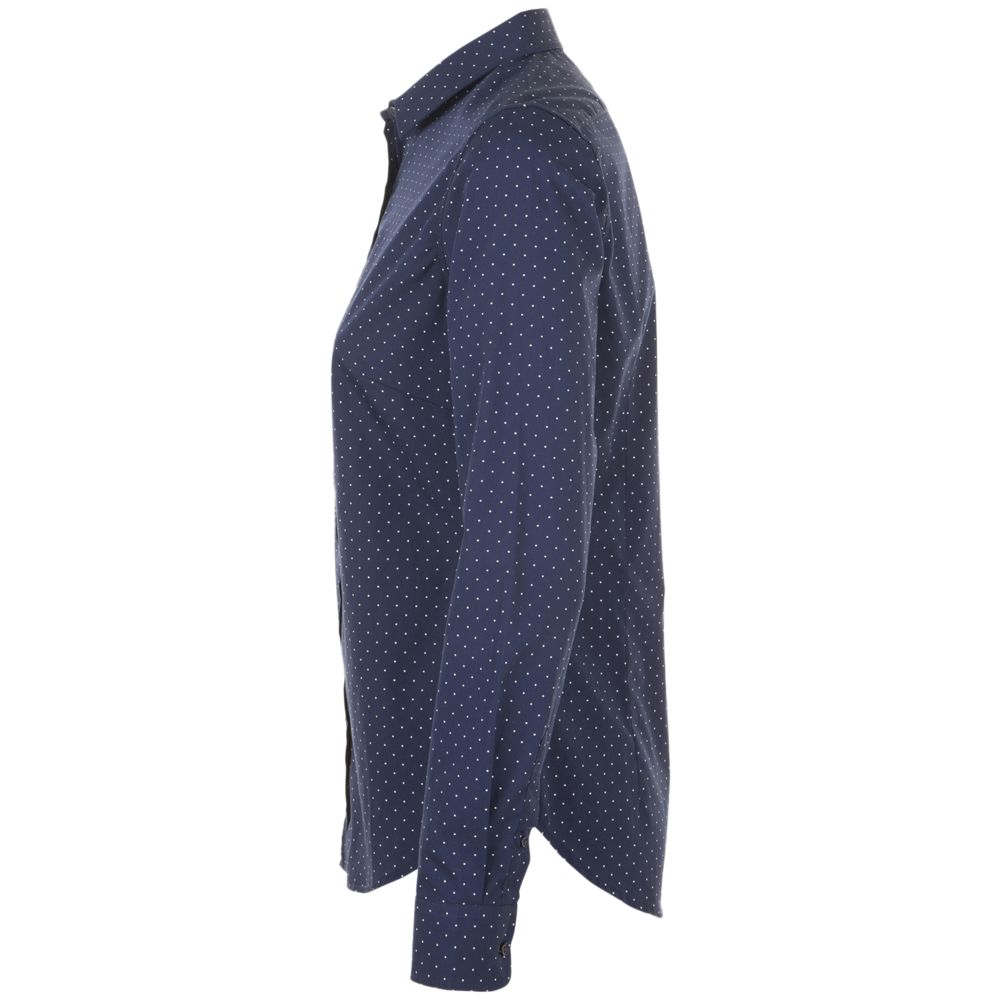 Рубашка женская Becker Women, темно-синяя с белым-1