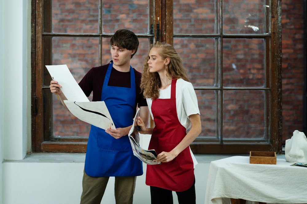 Фартук Neat, синий-3