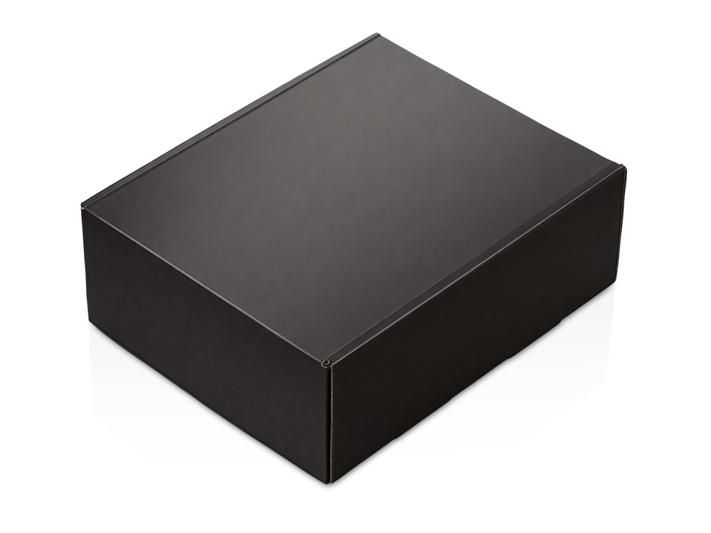 Коробка подарочная Raven, XL , черная, вн. размер 235х300х105 мм., вертикальная-0