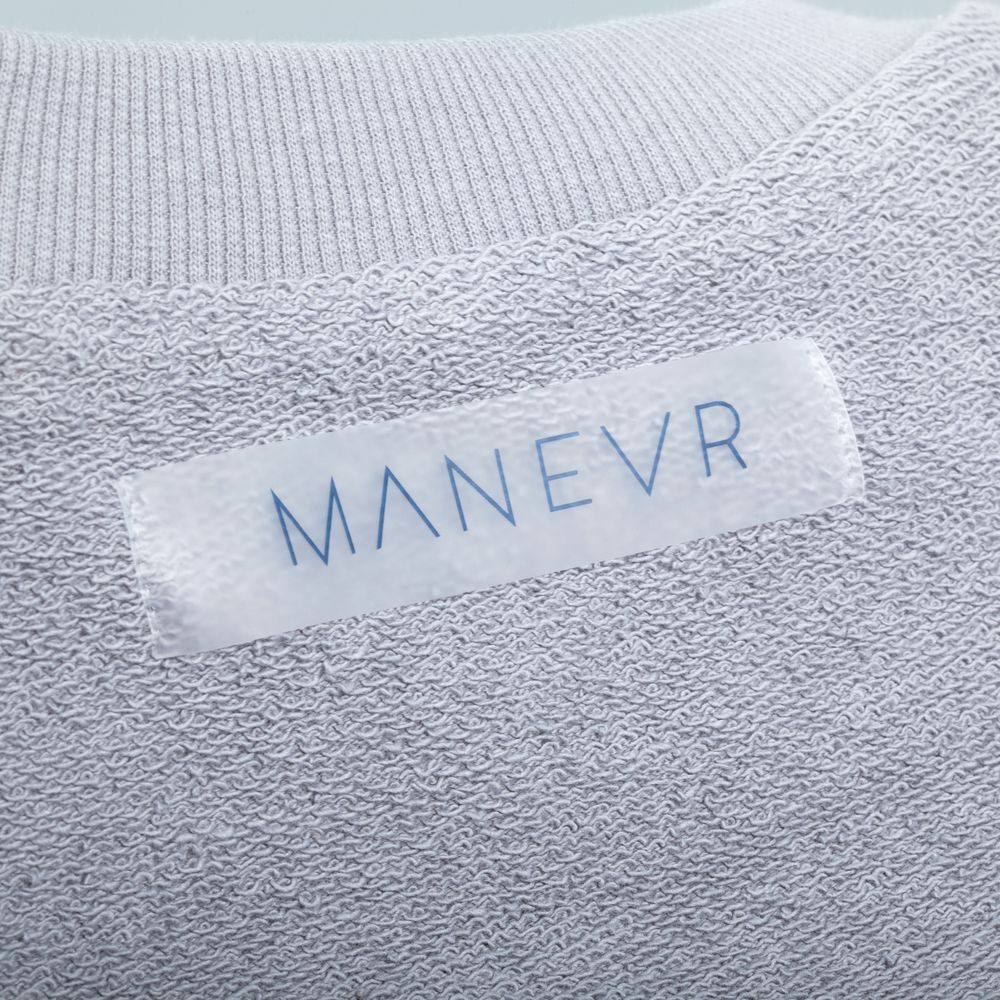 Свитшот оверсайз унисекс Vozduh, светло-серый-6