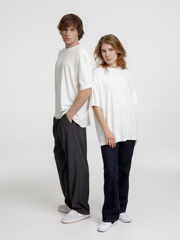 Футболка оверсайз унисекс Lavinia, белая-6