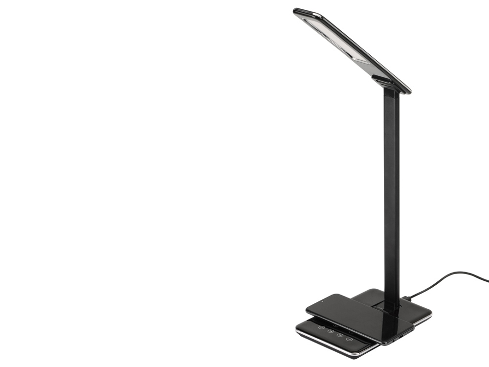 Настольная лампа с функцией беспроводной зарядки Starline, черный-4