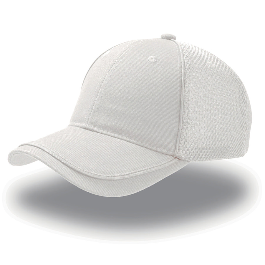 Бейсболка "Golf", 6 клиньев, сетка,  застежка на липучке, белый-0
