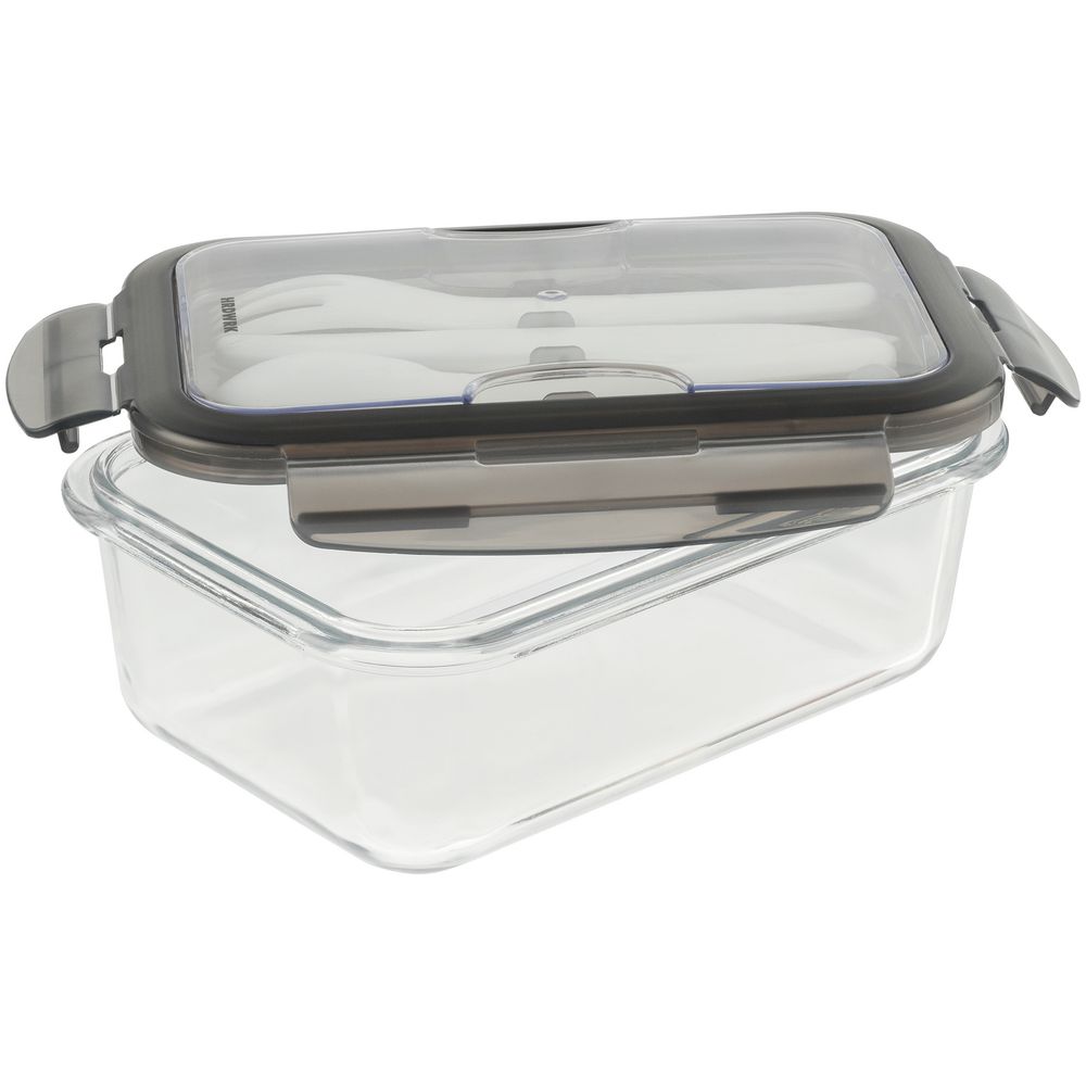 Ланчбокс Hard Work, серый-1