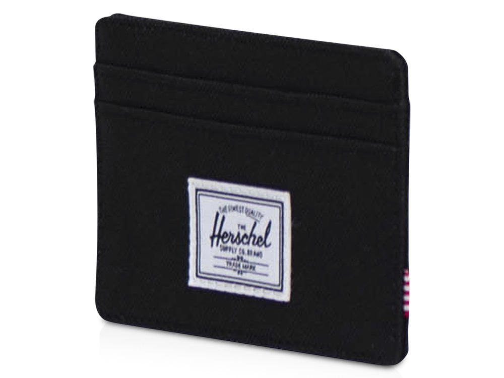 Herschel Charlie держатель для карт с RFID-защитой из переработанного материала - сплошной черный-0